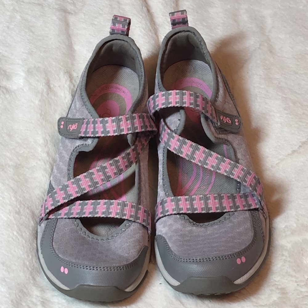 Ryka "Kailee" Adjustable Mary Jane Sneakers - Pink